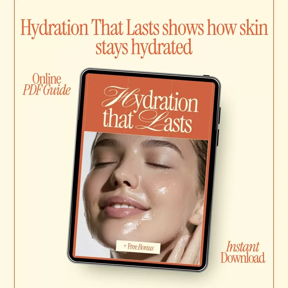 Hydration That Lasts – How to Keep Skin Hydrated All Day | Digital Skincare Ebook Guide