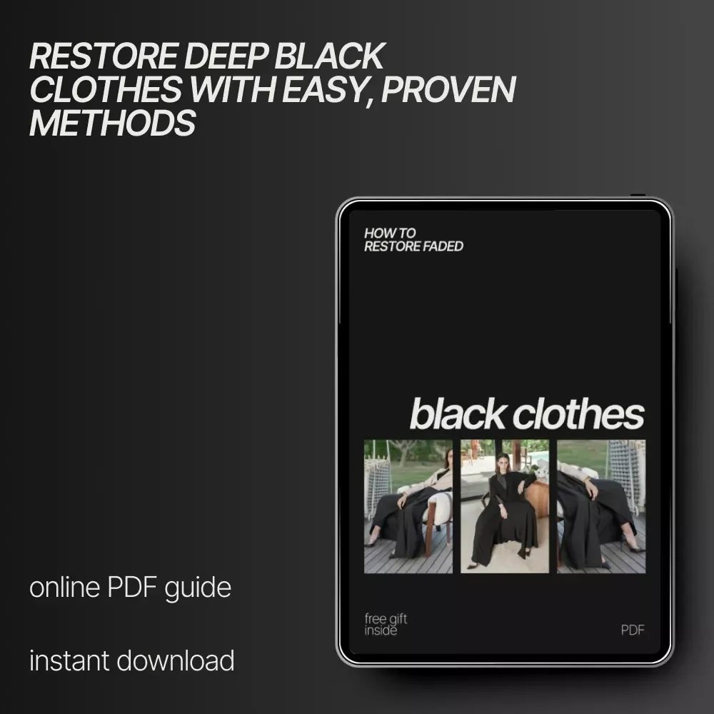 How to Restore Faded Black Clothes | Easy Step-by-Step Guide for Reviving Black Fabric, DIY Laundry Care & Long-Lasting Color Tips