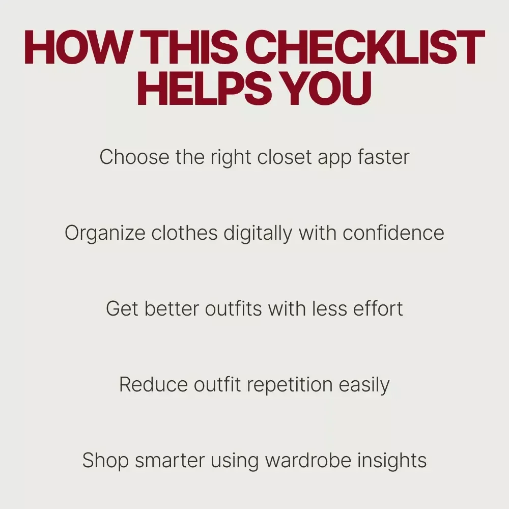 AI Closet Organizer App Recommendations Checklist | Smart Digital Wardrobe Planning Guide | ai closet organizer app recommendations