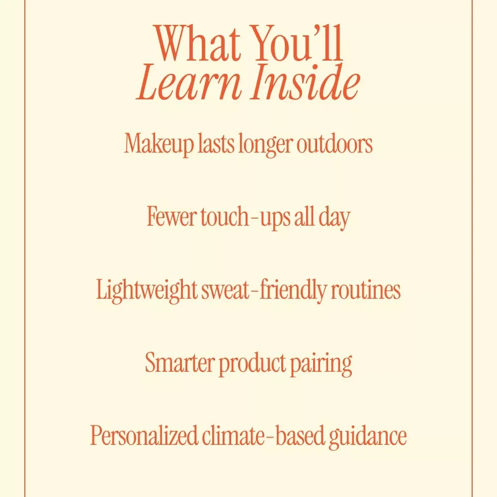 Heatproof Makeup Secrets | Pro Guide on how to make makeup last longer in heat | Summer-Proof Beauty Routine Digital Download
