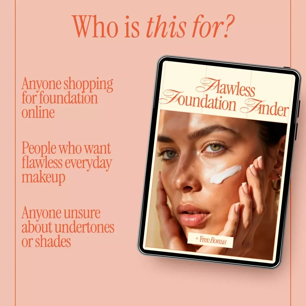 Flawless Foundation Finder – Digital Checklist | How to Choose Foundation for Skin Tone, Shade Matching & Undertone Guide
