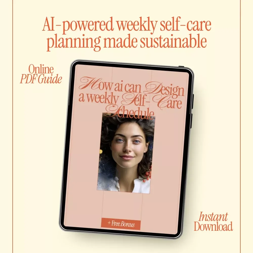 How AI Can Design a Weekly Self-Care Schedule | Smart AI-Guided Self-Care eBook for Busy Lives