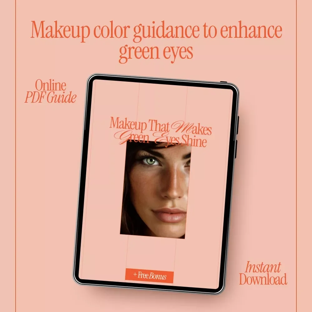 Makeup That Makes Green Eyes Shine – Green Eye Makeup Guide, Color Theory Tips, Day & Night Looks, Digital Beauty eBook