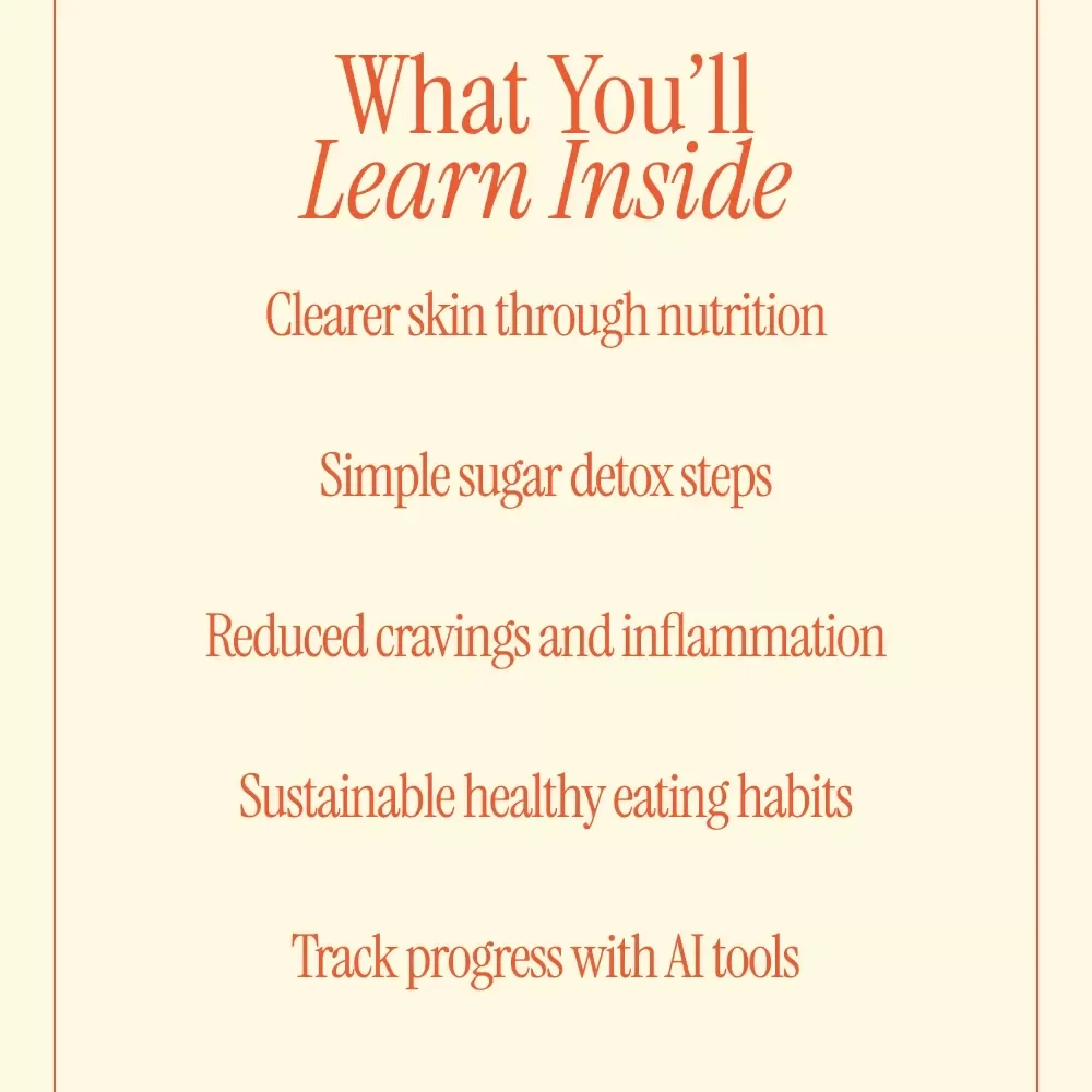 Clear Skin Starts Within – Sugar Detox Ebook for Clear Skin | How to Do a Sugar Detox for Clear Skin Guide