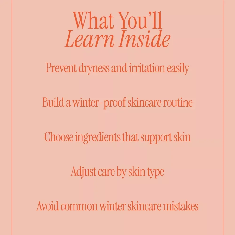 Winter Skincare Routine eBook | Complete Winter Skincare Routine Guide for Dry, Sensitive & Acne-Prone Skin | Seasonal Skin Reset Digital Download