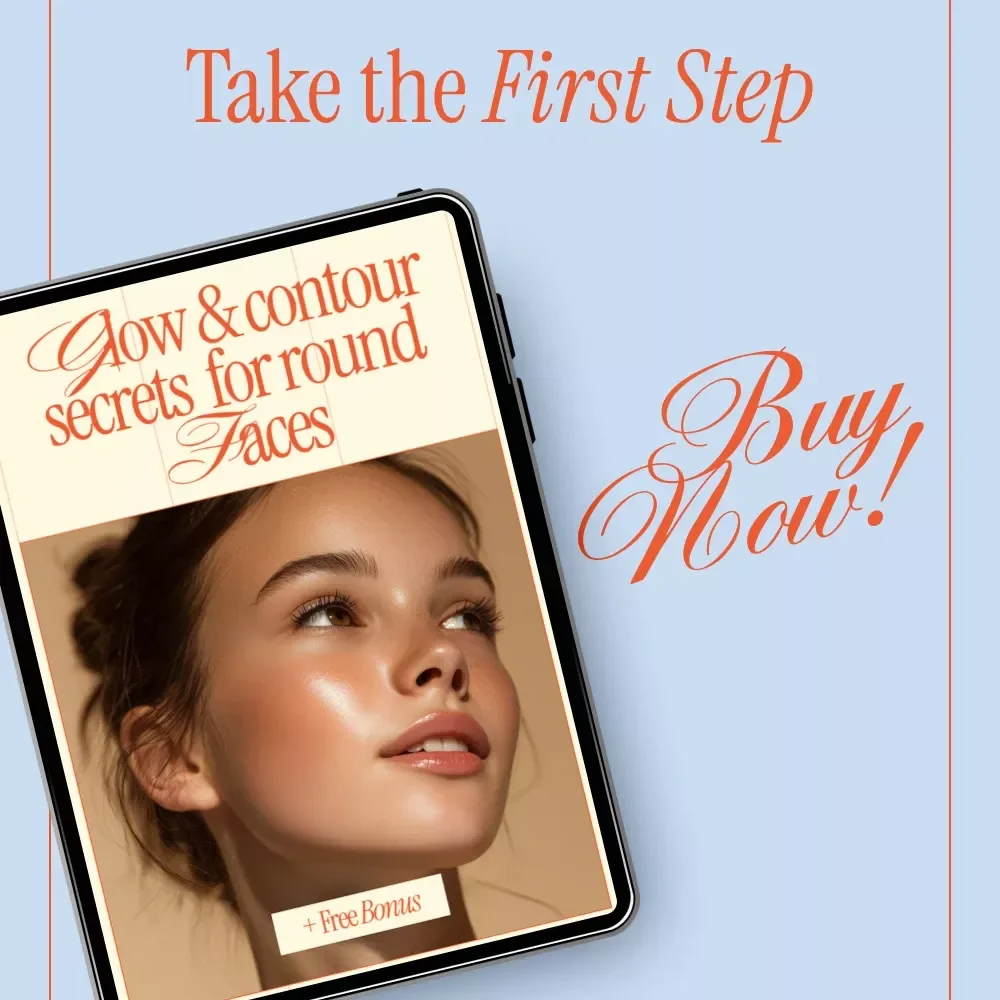 Glow & Contour Secrets for Round Faces | Makeup Guide for Face Shaping, Contouring & Highlighting | Digital Download eBook Checklist