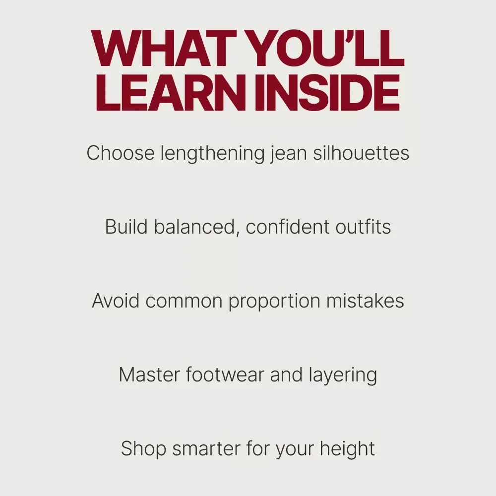 Wide Leg Jeans for Shorter Frames – Style Guide on how to wear wide leg jeans if you're short | Flattering Fit & Styling Tips eBook