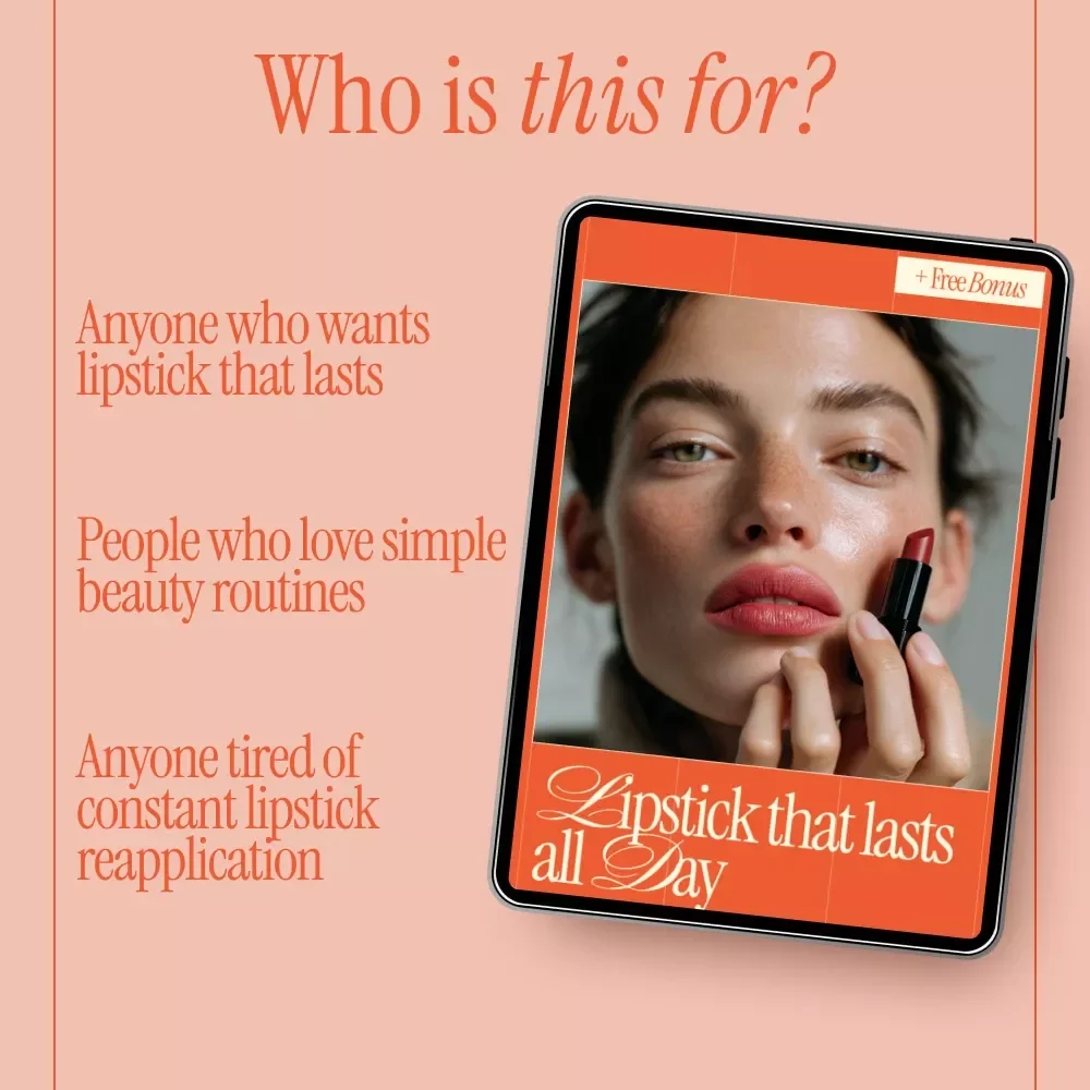 Lipstick That Lasts All Day | Long-Wear Lipstick Guide, Smudge-Proof Lip Color Tips, Beauty Checklist & eBook Download
