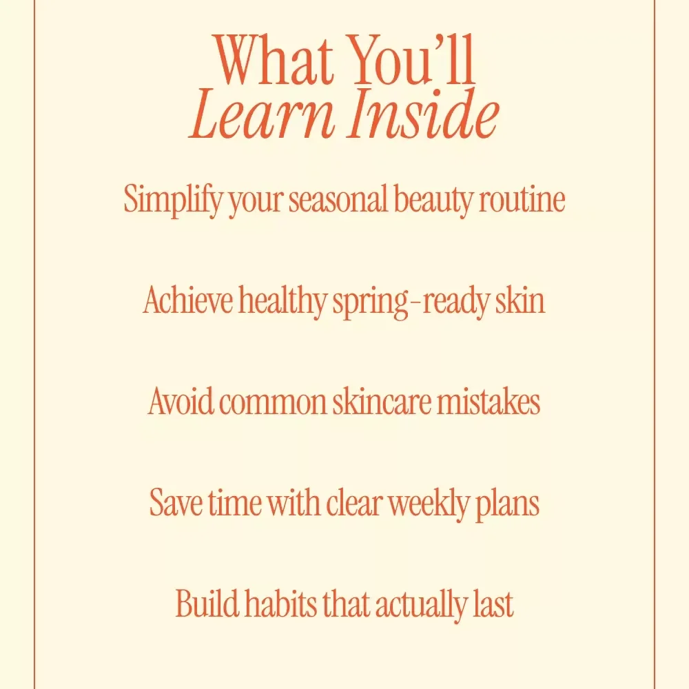 Your Spring Beauty Routine Guide | Refresh & Glow Seasonal Skincare eBook | spring beauty routine