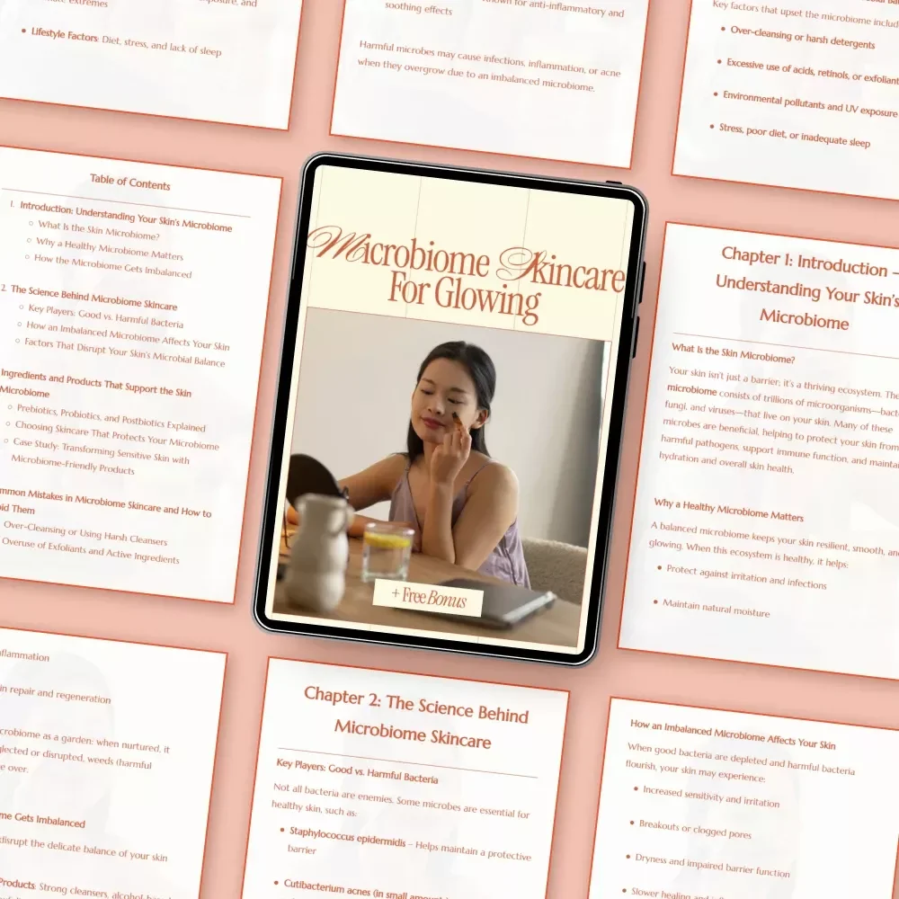 Microbiome Skincare for Glowing – Science-Backed Ebook Explaining What Is Microbiome Skincare for Healthy, Radiant Skin