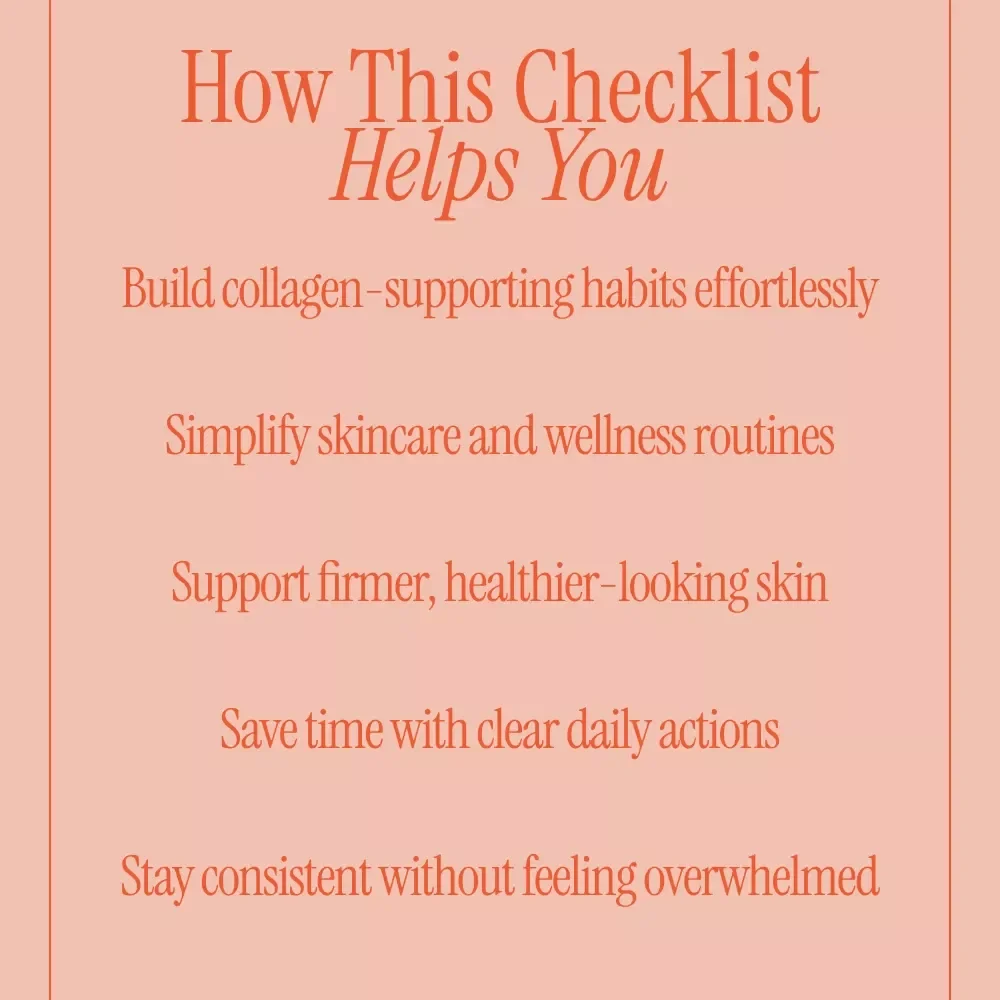 Your Collagen-Boosting Checklist | Simple Daily Routine with collagen boosting tips for Glowing, Firm Skin