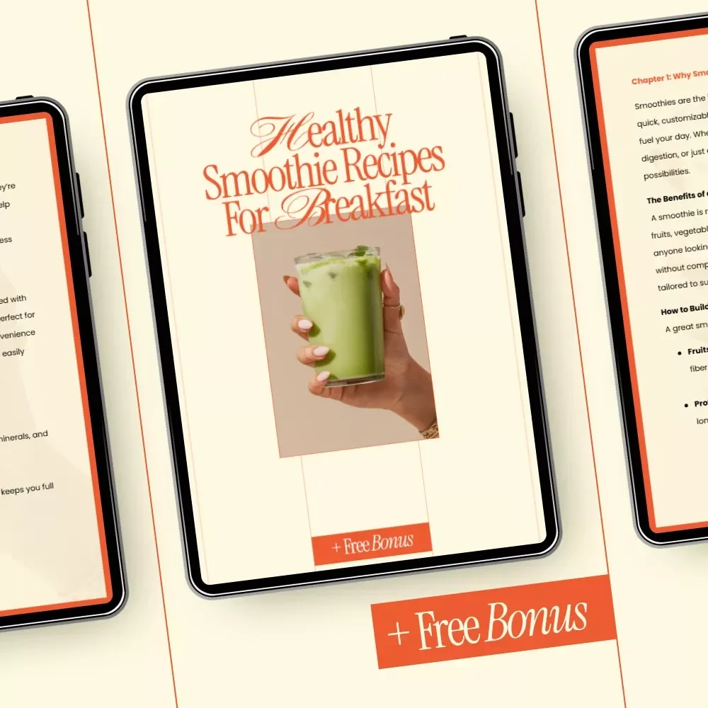 Healthy Smoothie Recipes for Breakfast Ebook | Easy Morning Smoothies, Nutritious & Energizing Recipes Guide