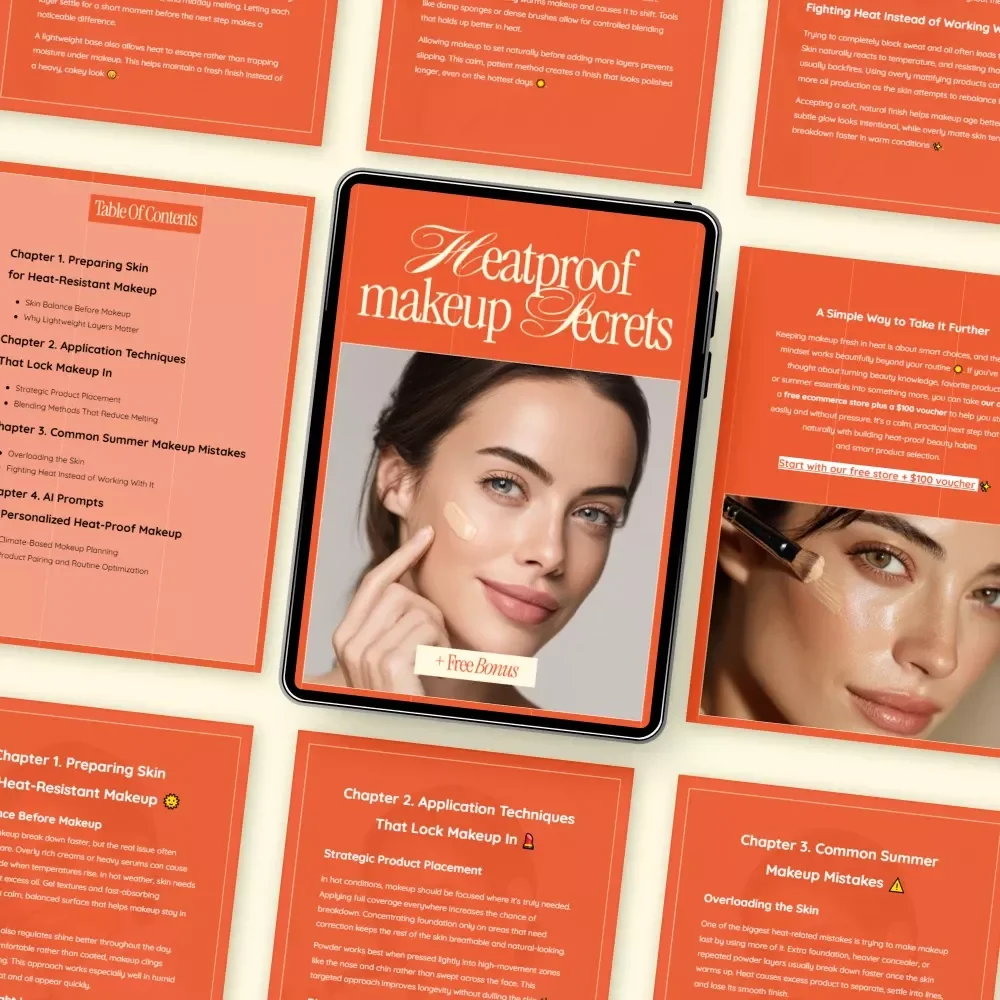 Heatproof Makeup Secrets | Pro Guide on how to make makeup last longer in heat | Summer-Proof Beauty Routine Digital Download