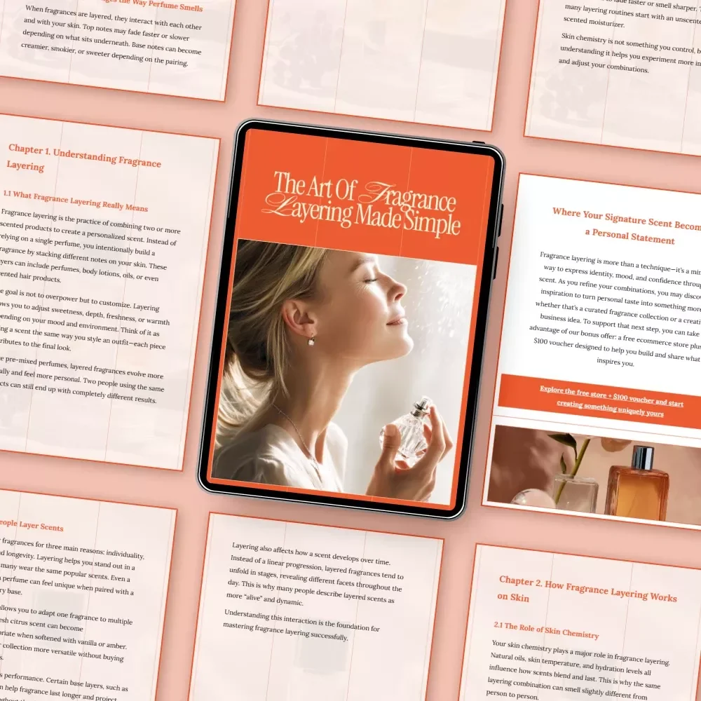 The Art of Fragrance Layering Made Simple – A Beginner-Friendly Ebook Explaining what is fragrance layering and how it works