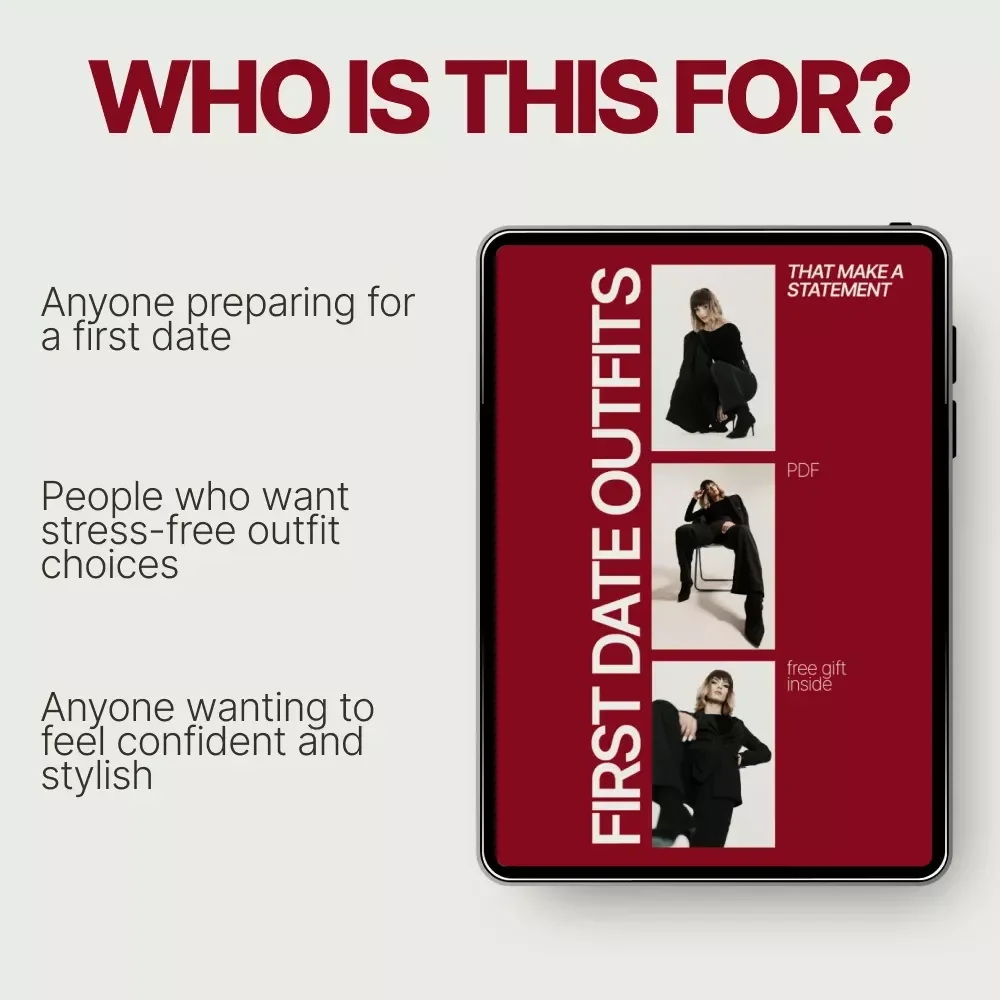 First Date Outfits That Make a Statement | First Date Outfit Guide, Dating Style eBook, Confidence-Boosting Fashion Checklist Digital Download