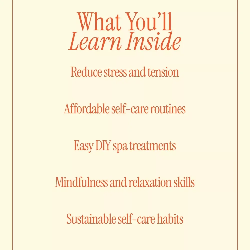 Spa Day at Home Tips Ebook – Ultimate Self Care Guide for a Relaxing Home Spa Experience