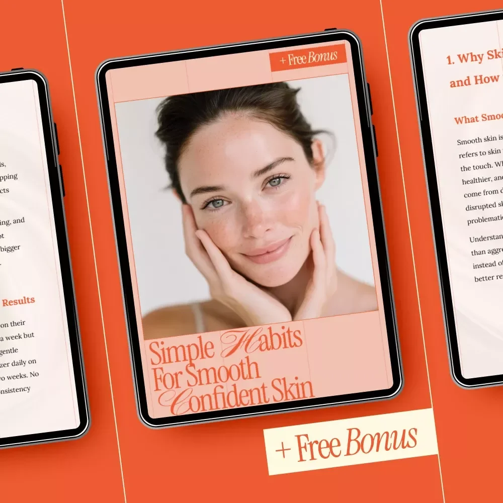 Simple Habits for Smooth Confident Skin – Digital Skincare Guide, Body Care Routine eBook, Skin Texture Checklist, Self Care Download