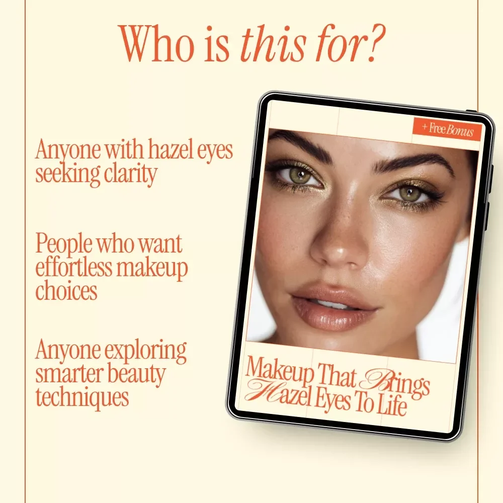 Makeup That Brings Hazel Eyes to Life | Hazel Eyes Makeup Guide, Eye Color Enhancing eBook, Everyday & Bold Looks Digital Download