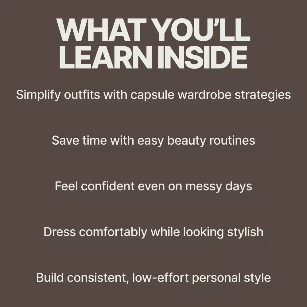 A Stay-at-Home Mom's Guide to Looking Put Together | Busy Mom Style Guide, Capsule Wardrobe & Beauty Hacks Digital Download