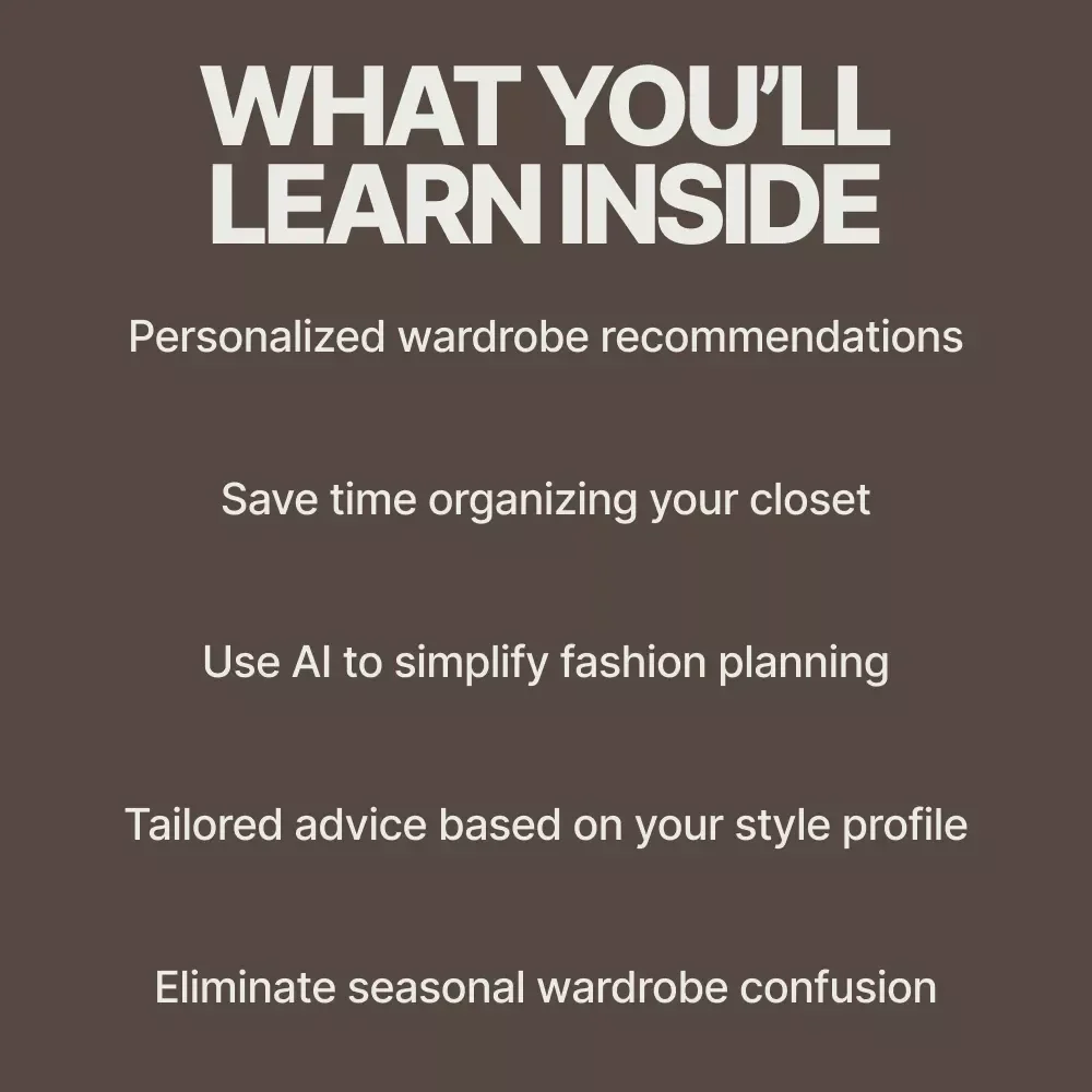 AI Wardrobe: Smart Style for Every Season - AI-Powered Fashion Planning Guide for Effortless Seasonal Wardrobe Organization