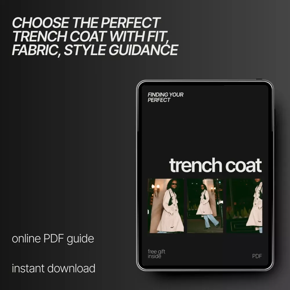 Finding Your Perfect Trench Coat – Style & Fit Guide Ebook | How to Find the Perfect Trench Coat for Any Body Type