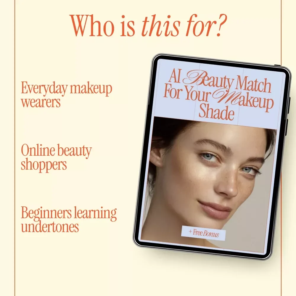 AI Beauty Match for Your Makeup Shade – Smart Checklist Using ai to recommend makeup shades for your skin tone | Digital Download