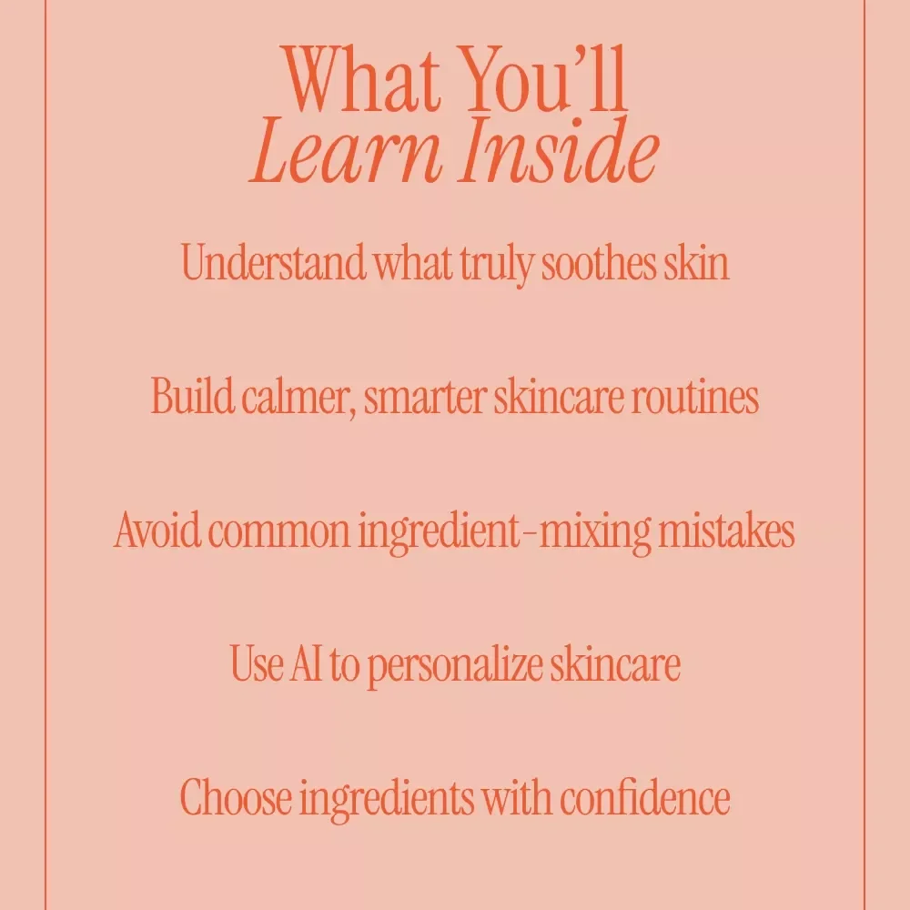 Unlock the Power of Soothing Ingredients | Skincare Guide eBook, Calming Actives Checklist, Sensitive Skin Routine, Digital Download