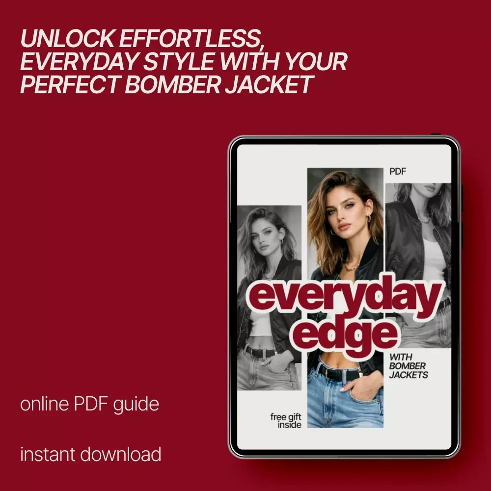 Everyday Edge With Bomber Jackets | Ebook Download | Learn How to Style a Bomber Jacket with Casual Outfits | PDF Styling Guide