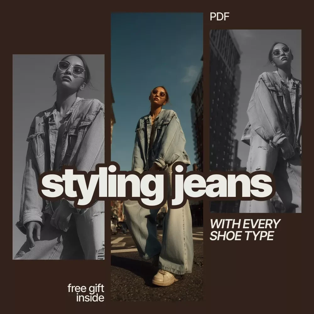 Styling Jeans with Every Shoe Type | Ultimate Denim Cuffing Guide | Sneakers Boots Heels Fashion PDF
