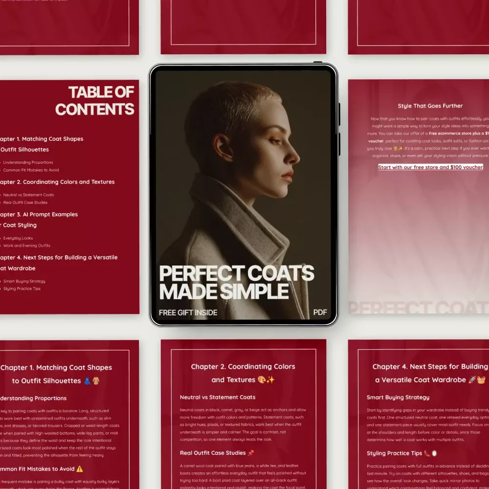 Perfect Coats Made Simple – A Style Guide on how to pair coats with outfits, Color Coordination & Smart Wardrobe Building