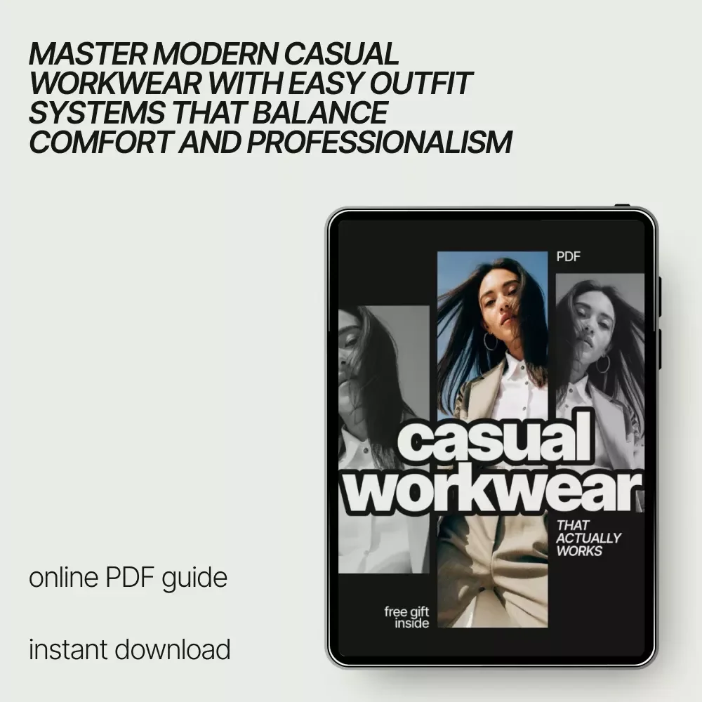 Casual Workwear That Actually Works | Ebook Guide on How to Style Casual Workwear for Modern Professionals, Smart Casual Office Looks, Everyday Outfit Systems