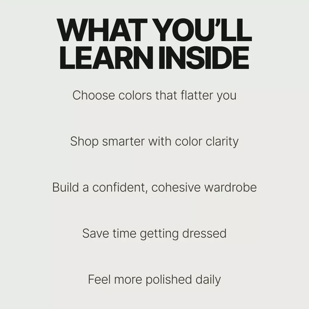 The Colors That Make You Shine – A Personal Color Guide to What Colors Look Good on Me | Digital Download Style Guide