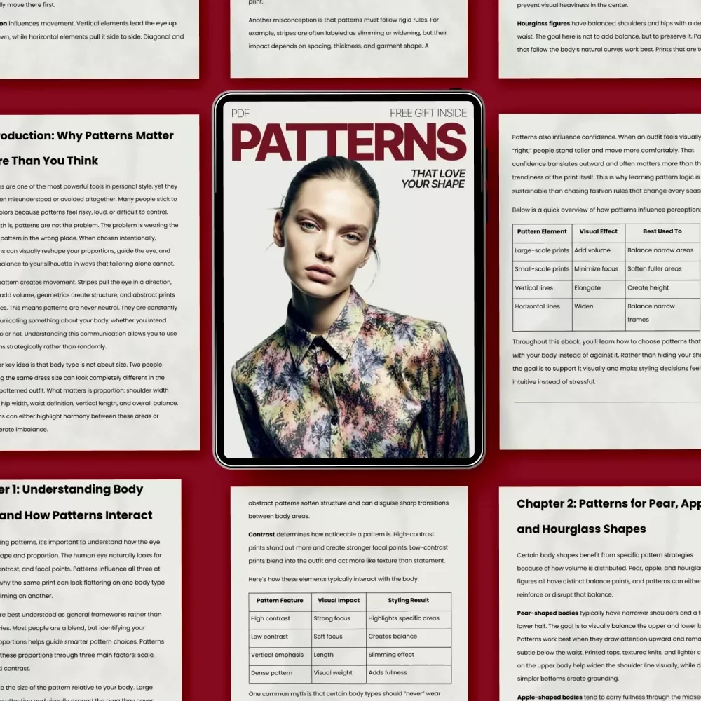 Patterns That Love Your Shape – A Smart Style eBook Guide to what outfit patterns suit different body types