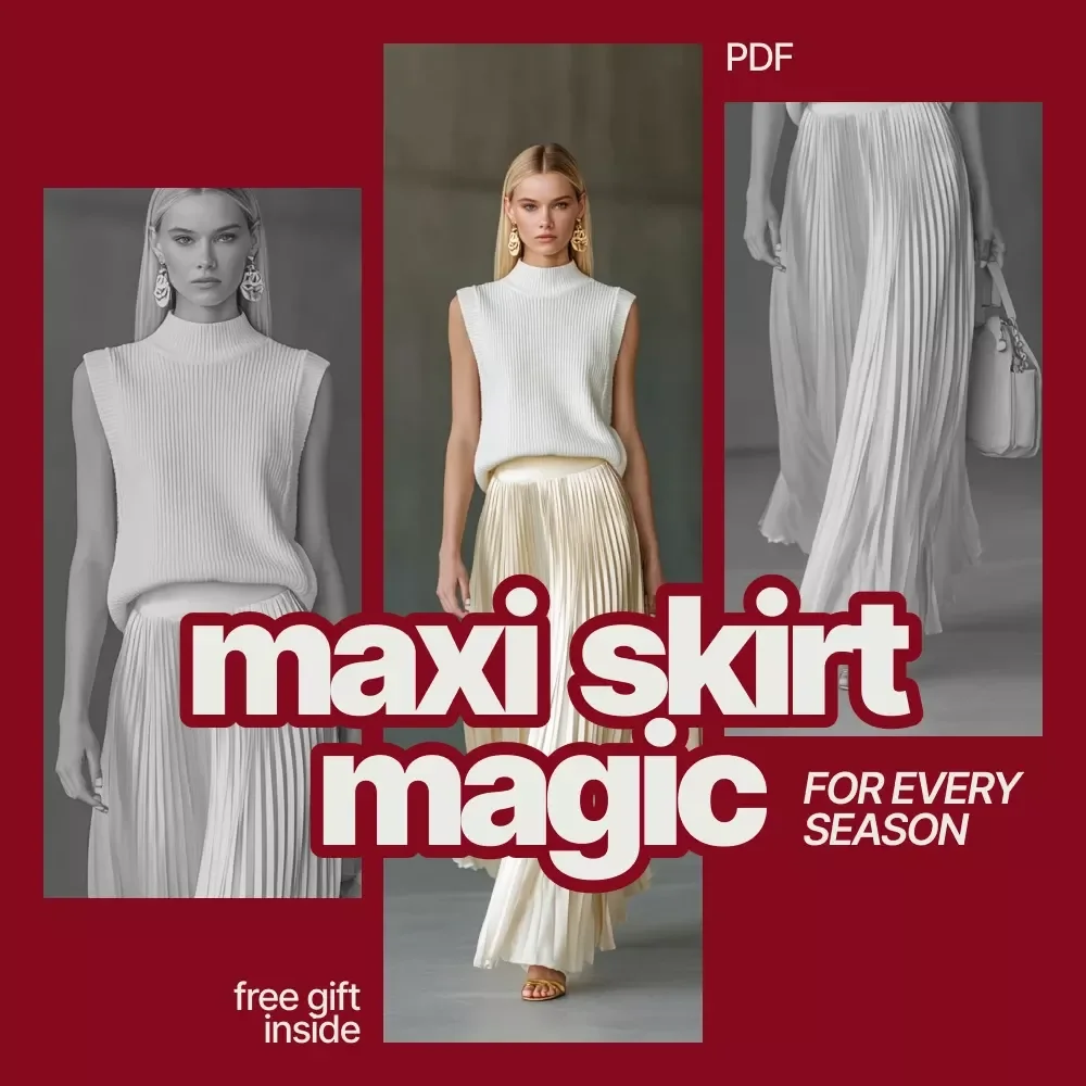 Maxi Skirt Magic for Every Season | Ebook Guide on How to Style a Maxi Skirt for Summer and Winter | Year-Round Outfit Ideas