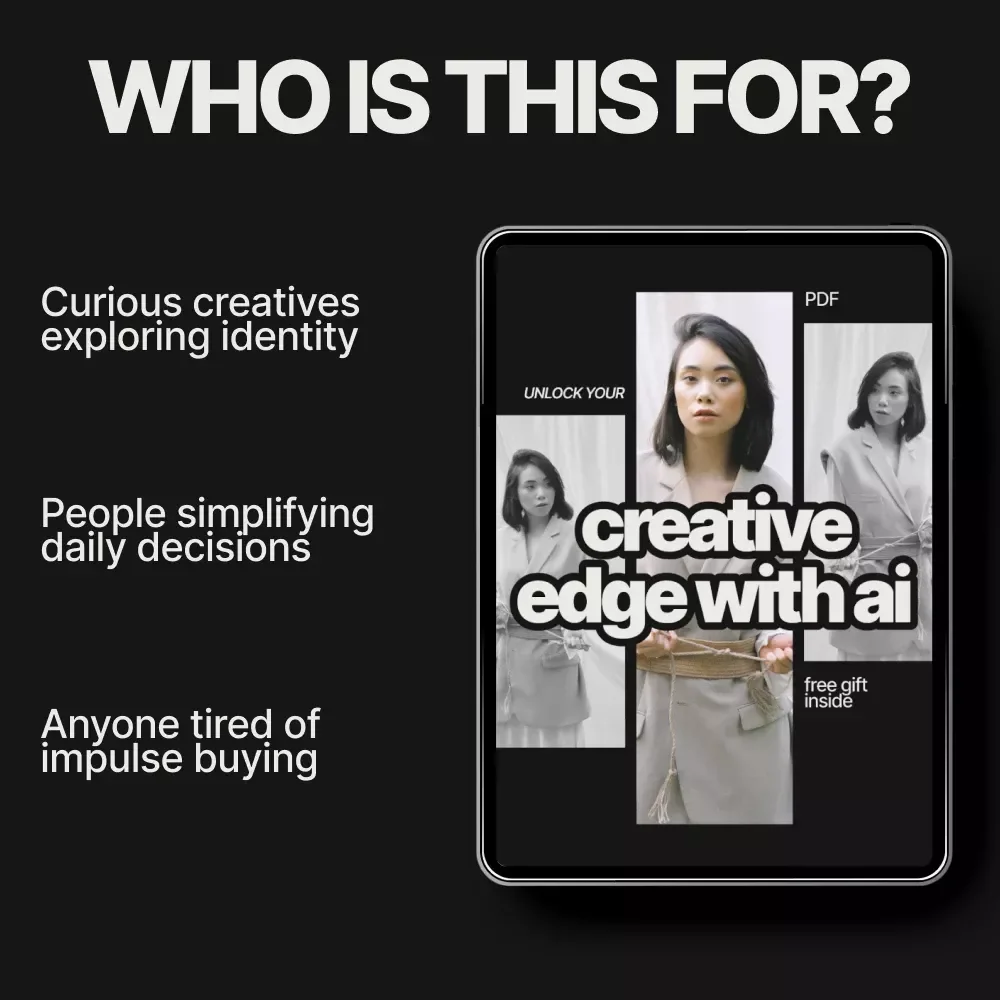 Unlock Your Creative Edge with AI – Practical eBook Guide to ai for analyzing your current style, Discover Your Unique Voice, Improve Consistency & Creativity, Digital Download for Creators