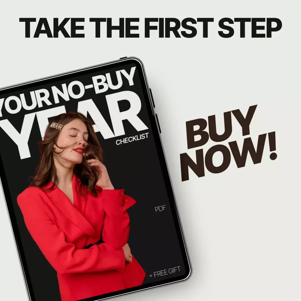 Your No-Buy Year Checklist | Digital Download Wardrobe Reset Guide, No-Buy Year Planner, Sustainable Fashion Checklist, Minimalist Clothing Challenge
