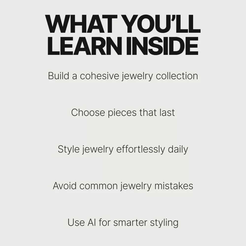 The Ultimate Guide to Minimalist Jewelry Essentials | Modern Style eBook for Building a Timeless Jewelry Collection