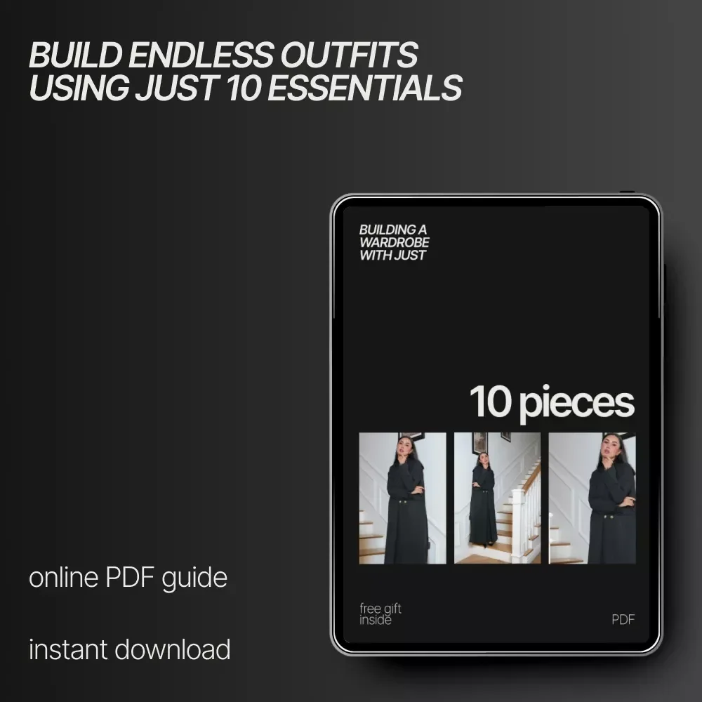 Building a Wardrobe with Just 10 Pieces – Capsule Wardrobe Guide, Minimalist Fashion eBook, 10-Piece Closet Checklist & Outfit Planning Download