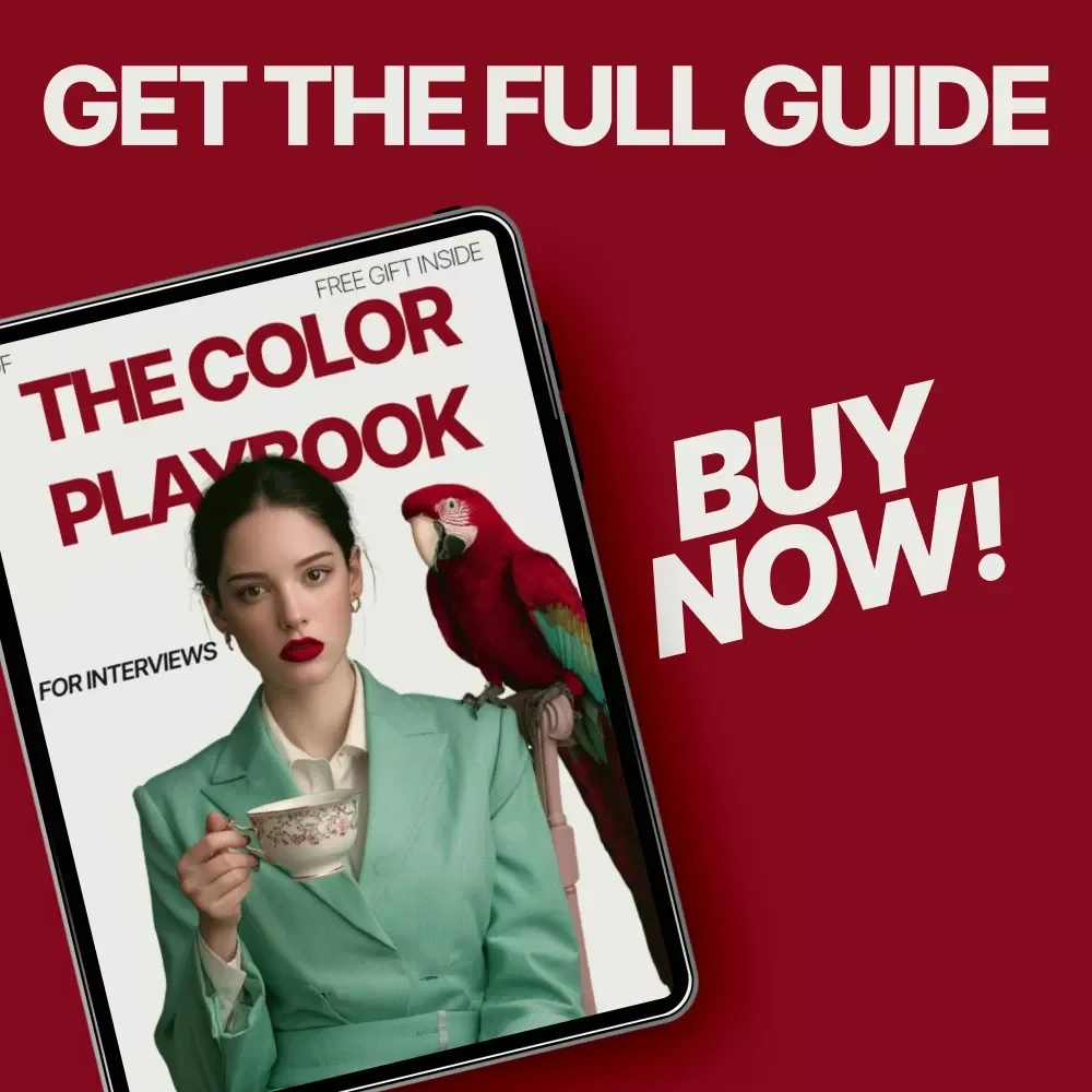 The Color Playbook for Interviews | Ebook Guide on What Colors to Wear for Interviews | Smart Outfit Strategy for Job Seekers