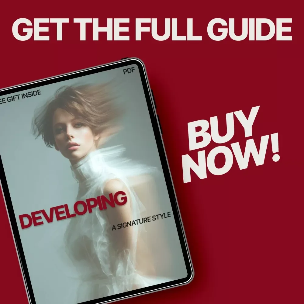 Developing a Signature Style – Personal Style Guide, Wardrobe Essentials eBook, Fashion Identity Workbook, Digital Download