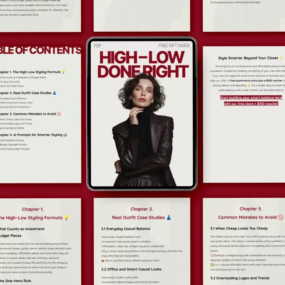 High–Low Done Right – A Smart Style Guide on how to mix expensive and affordable pieces for Effortless, Polished Outfits