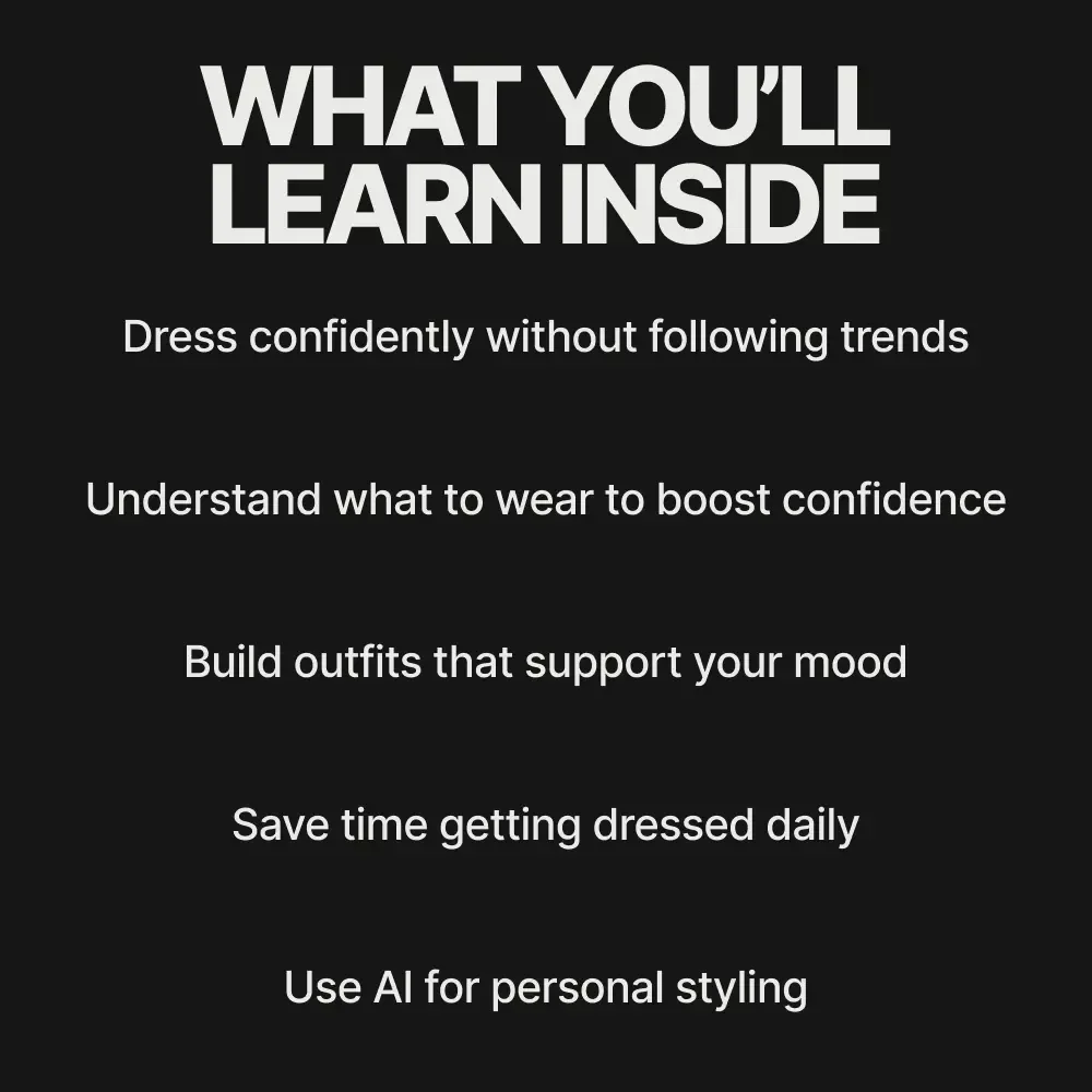 Wear Your Power – Confidence Styling Guide | What to Wear to Boost Confidence | Digital Download
