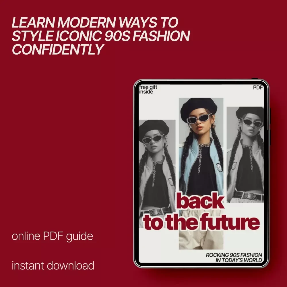 Back to the Future: Rocking 90s Fashion in Today’s World – Digital Style Guide | Vintage 90s Fashion How to Wear Now | Modern Outfit Tips & AI Styling