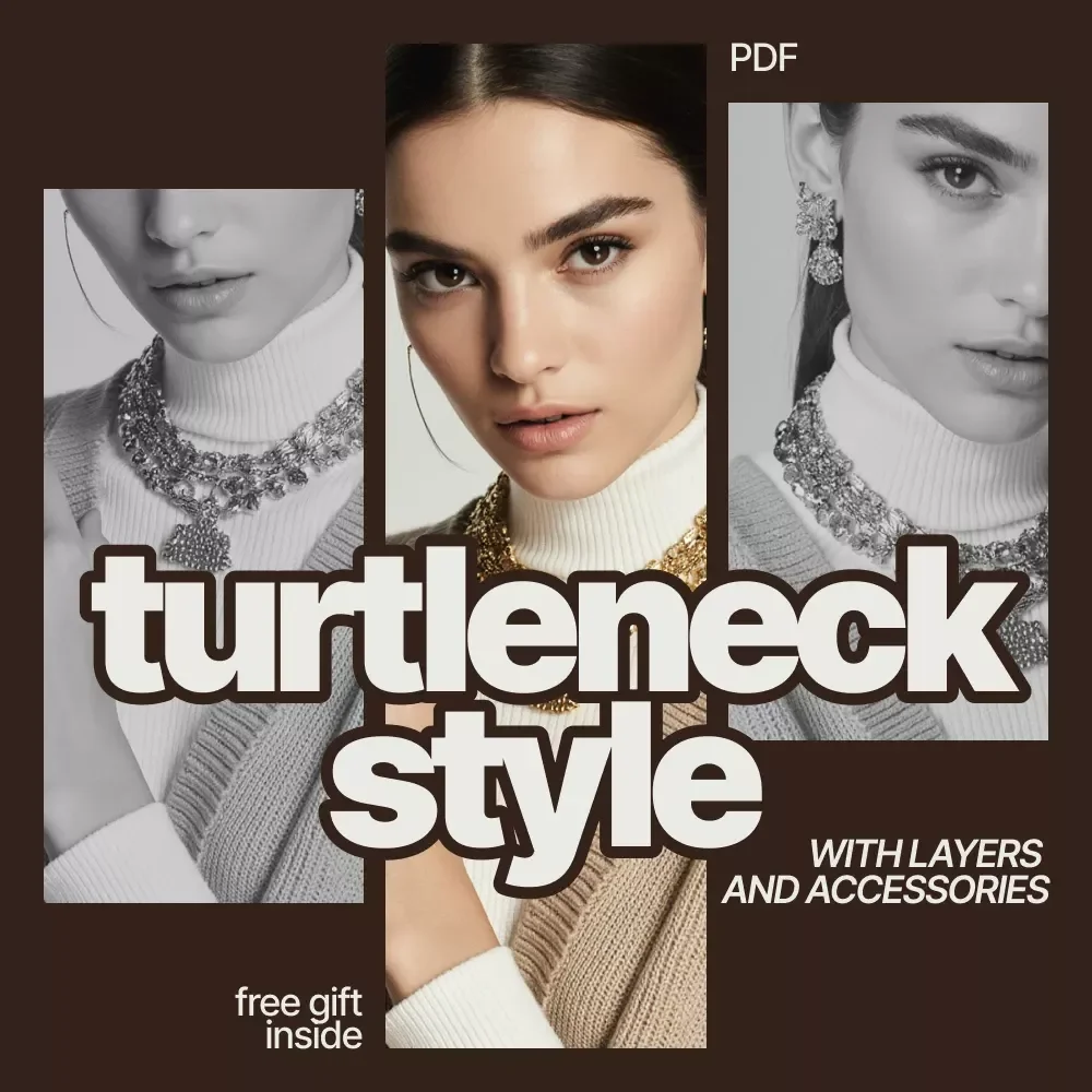 Turtleneck Style with Layers and Accessories | Ebook Guide on How to Style a Turtleneck with Layers and Accessories | Modern Layering & Accessory Styling