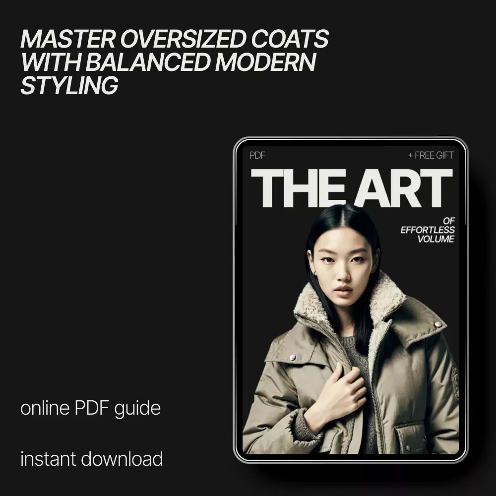 The Art of Effortless Volume – Ebook Guide on How to Style Oversized Jackets and Coats | Modern Layering, Proportion & Everyday Outerwear Styling