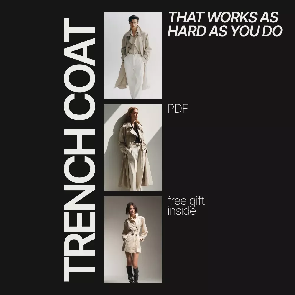 The Trench Coat That Works as Hard as You Do – Digital Style Guide for Workwear, Office to Weekend Outfits, Trench Coat Styling eBook