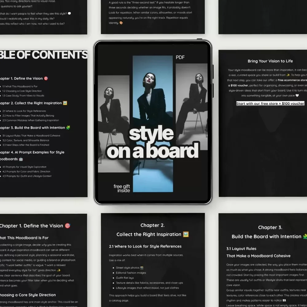 Style on a Board – A Creative Guide on How to Create a Style Inspiration Moodboard for Fashion, Branding & Personal Aesthetic