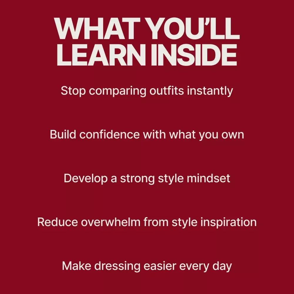 Your Look Your Rules – A Confidence-First Style Guide on how to stop comparing outfits to others