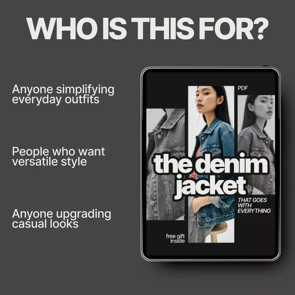 The Denim Jacket That Goes With Everything | A Practical Guide on how to style a denim jacket with everything for Everyday, Elevated & Seasonal Looks