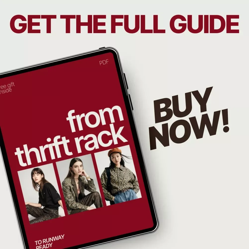 From Thrift Rack to Runway Ready – How to Make Thrifted Clothes Look Designer | Budget Styling eBook & Wardrobe Upgrade Guide